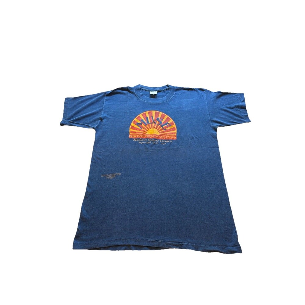 Vintage Rare Muse Concert No Nukes Shirt 1979 MSG Concert Size Large